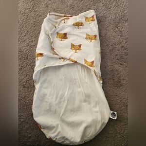 Nested Bean Zen Swaddle Premier Fox Pattern Bamboo One Size 0-6 Months